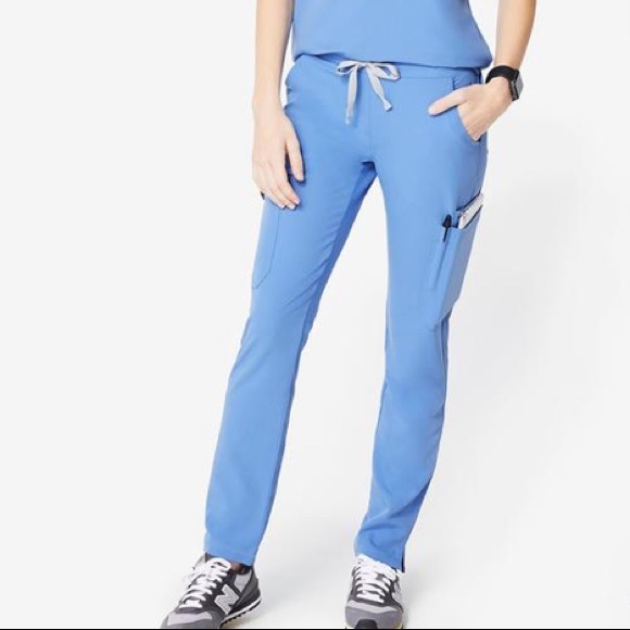 Figs Pants - Figs yola scrub pants XS CEIL BLUE